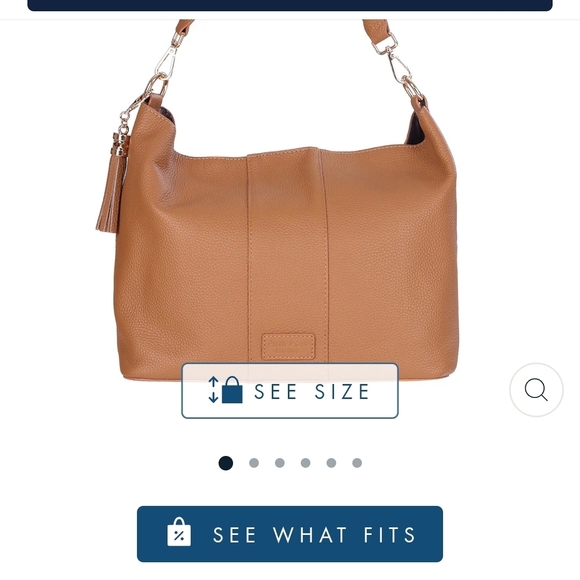 Chic Tan Leather Hobo Bag - Picture 4 of 5